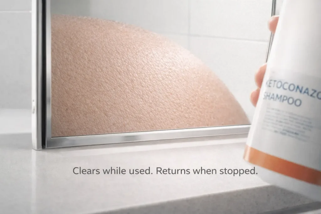 dandruff returns after ketoconazole