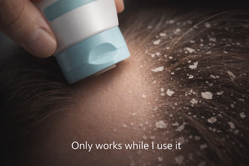 dandruff shampoo temporary relief