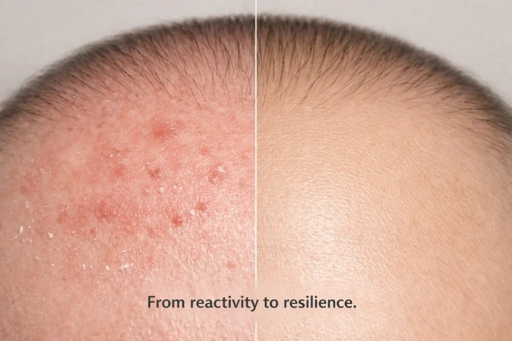 contact dermatitis on the scalp (1)