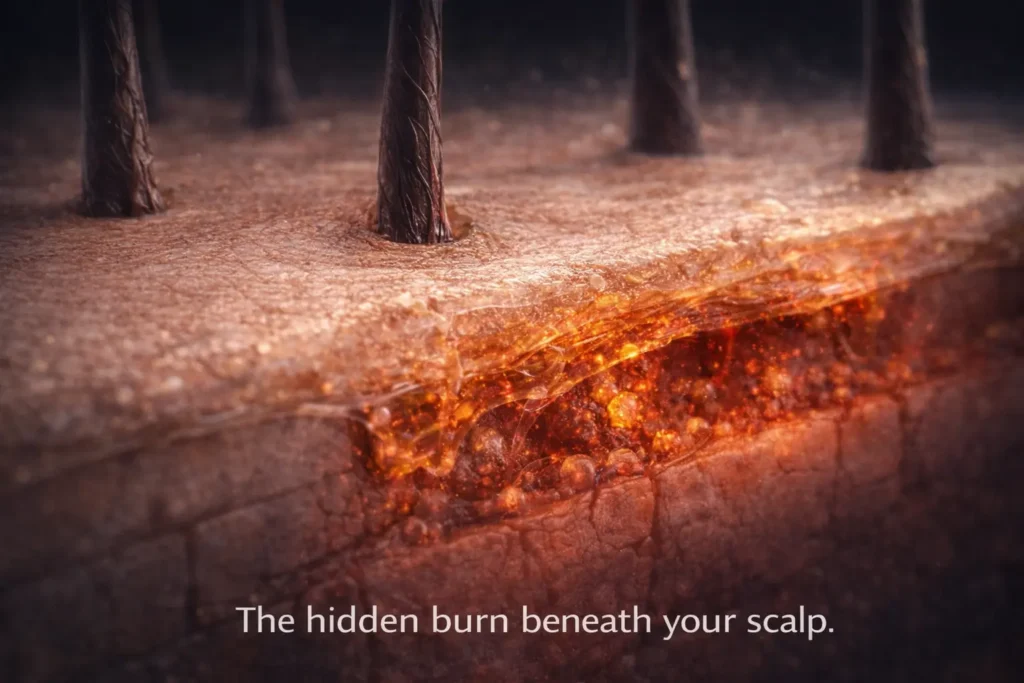 scalp inflammation never resolves