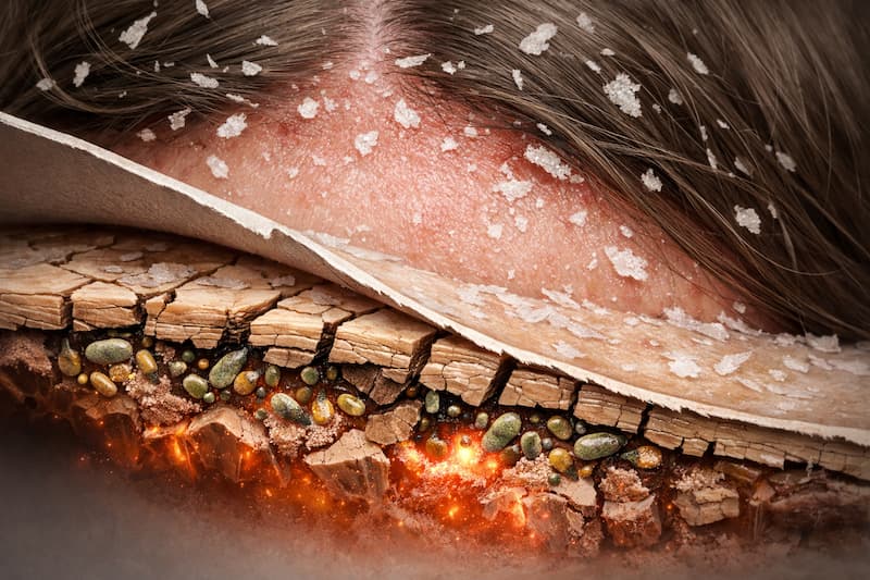 dry scalp and hair shedding