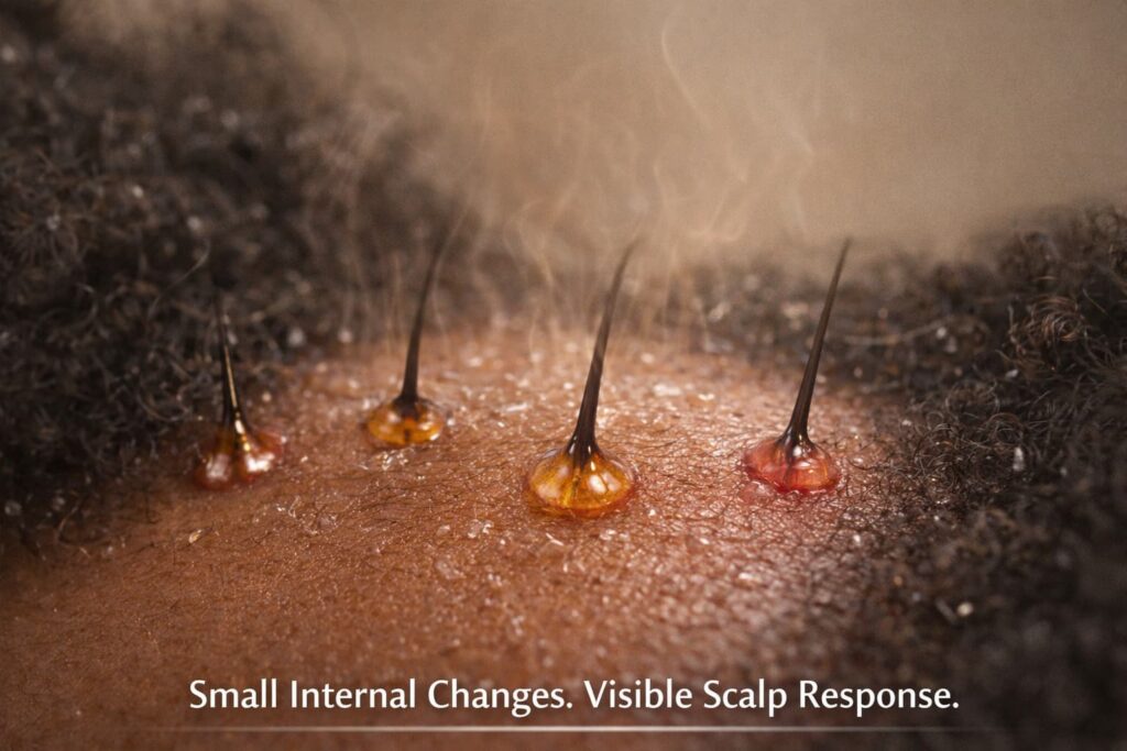 hormonal scalp flare