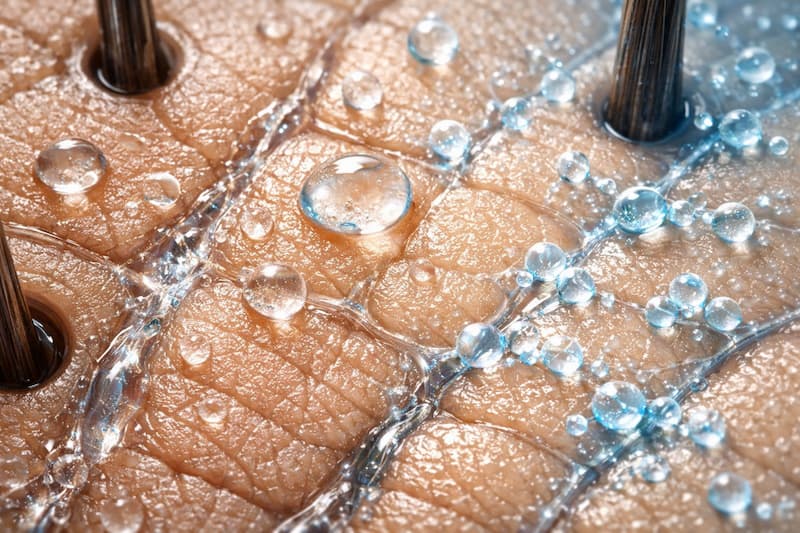 rehydrating a dry scalp