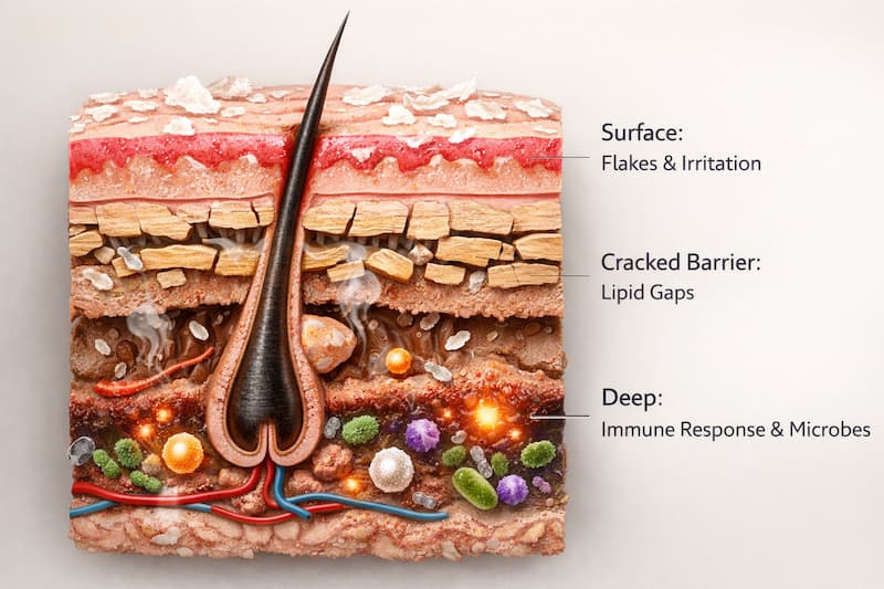 root causes of scalp inflammation