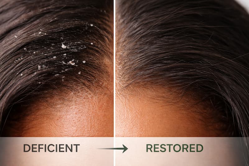 seborrheic dermatitis vitamin deficiency