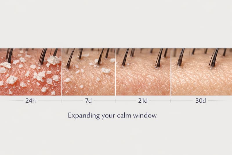 break dandruff relapse pattern