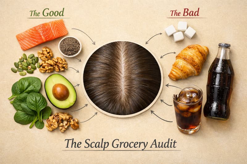 diet and dry scalp