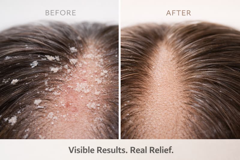 getting rid of dry scalp